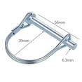 thumbnail image 4 of Trailer Hitch Pin,Galvanized Carbon Steel Safety Hitch Locking Pin1/4" X 2.16" 2 Pcs, 4 of 10