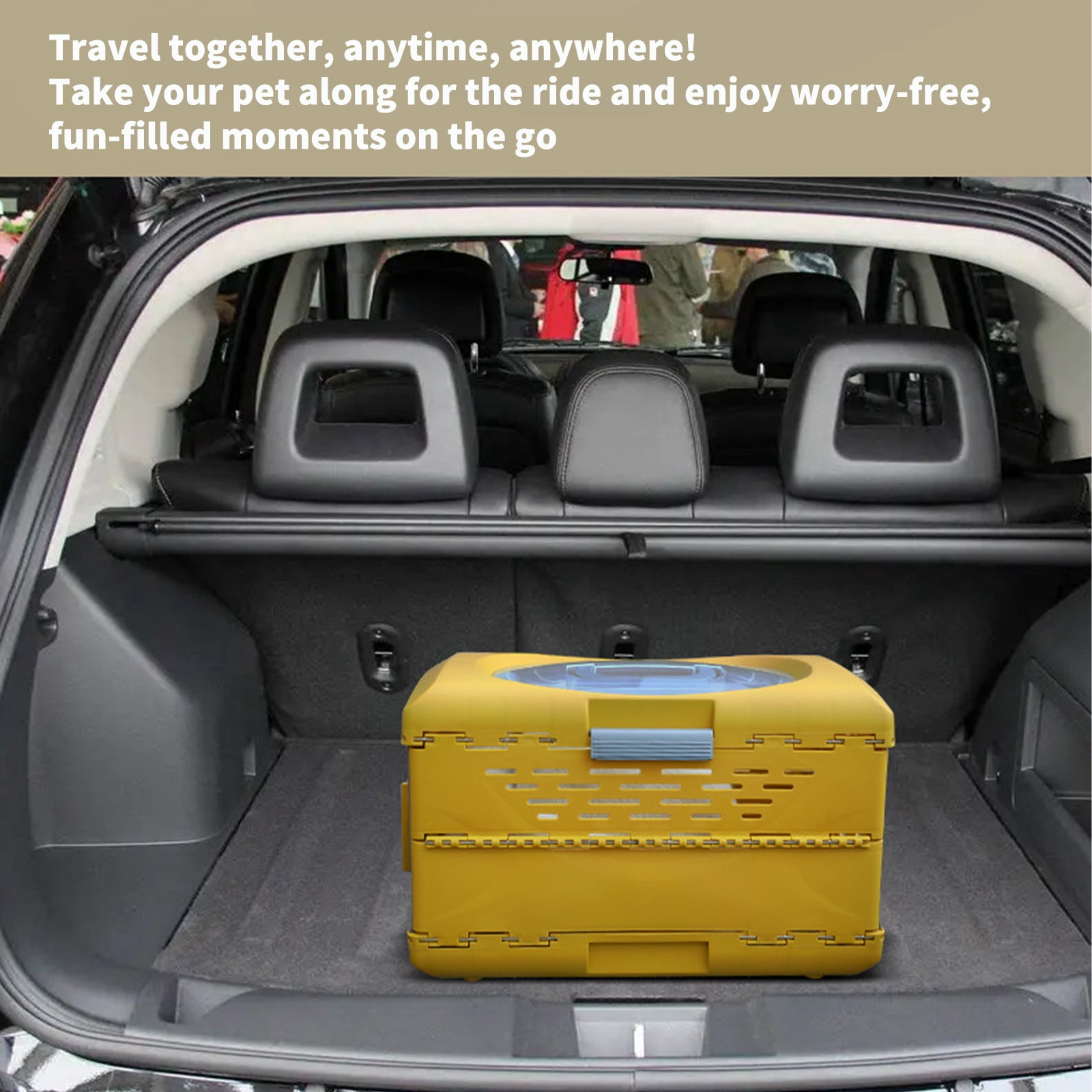 Foldable Pet Travel Carrier Crate for Small Dogs & Cats, 3s Setup, Breathable Design,18.9*11.8*12.5in (For Pets Up to 5kg/11lb), Ideal for Vet Visits, Car Rides, Indoor Use