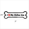 thumbnail image 2 of Imagine This Bone Car Magnet, I Love My Shiba Inu, 2-Inch by 7-Inch, 2 of 3