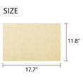 thumbnail image 2 of SUTENGDA Placemats  Woven Crossweave Placemat for Dining Table  PVC Vinyl Kitchen Mat  Set of 4  12x18 Inches  Yellow, 2 of 7