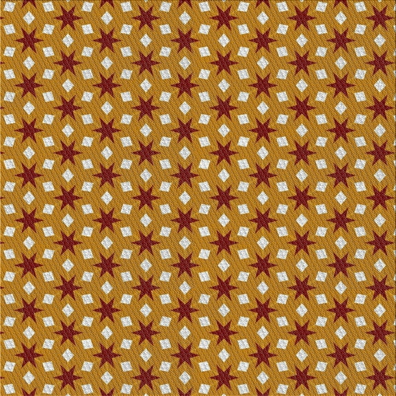 Ahgly Company Machine Washable Indoor Square Transitional Mahogany Brown Area Rugs, 7' Square