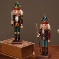 thumbnail image 4 of 12" Nutcracker Wooden Soldier Figurines Toys Ornaments Christmas Holiday Decoration Gifts, 4 of 9