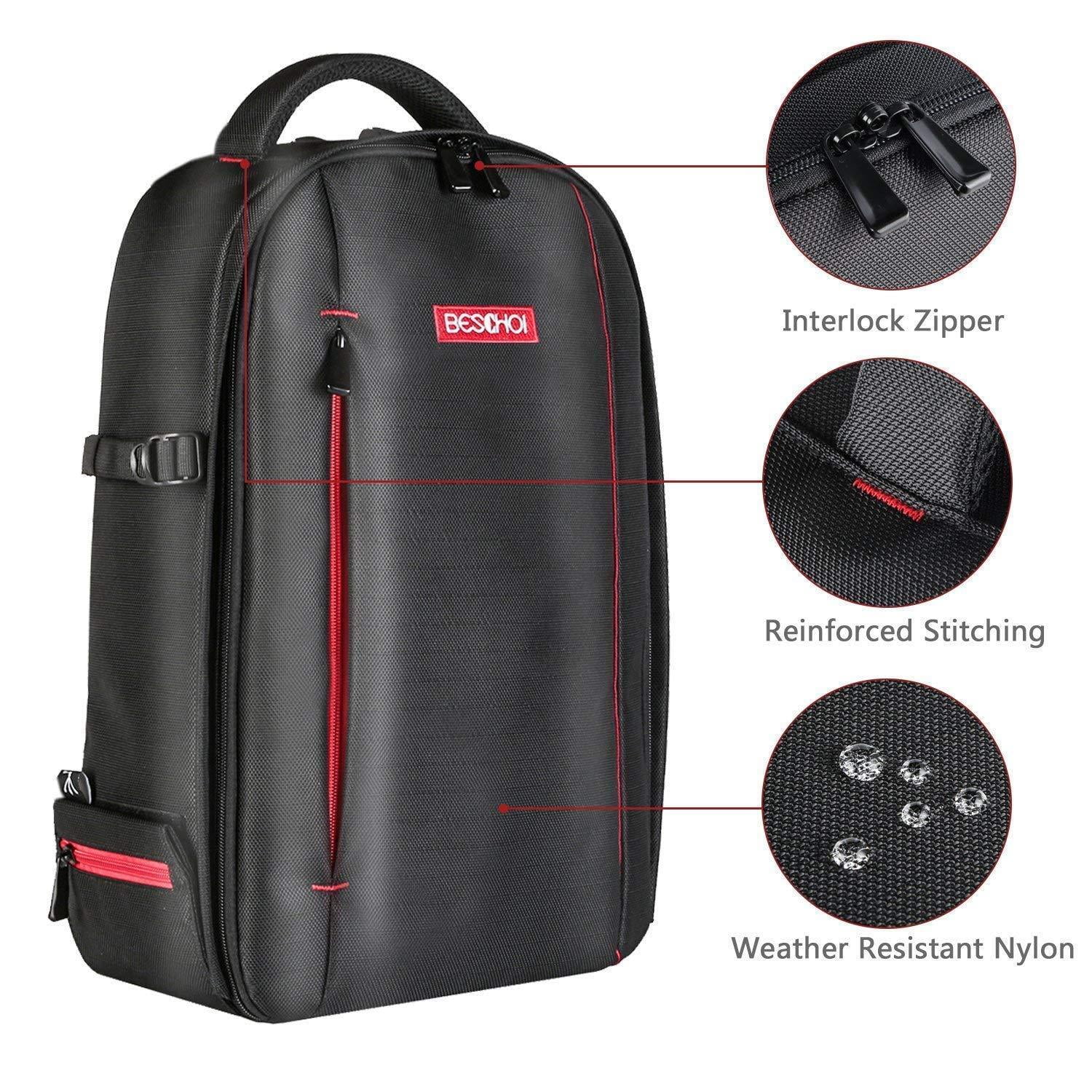 Beschoi Waterproof Camera Backpack with Tripod Strap Large Capacity for DSLR in Nepal at NPR 9308 Rating 4