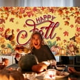 thumbnail image 5 of 1 pc Autumn Polyester Hanging Banner Sign Rectangle with Word Party Decoration Supplies Celebration Backdrop Word 1100x1800mm, 5 of 8