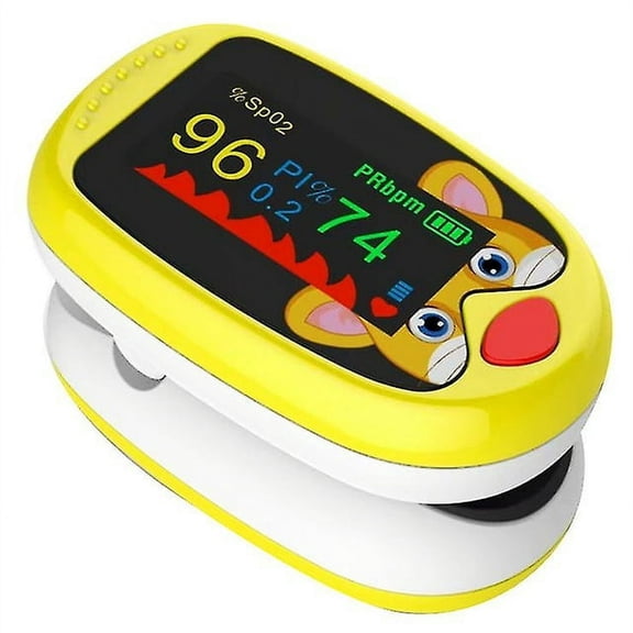 Children Pulse Oximeter Fingertip, Oxygen Monitor Kids Pulse Oximeter Fingertip,Lanyard Portable Digital Oxygen Saturation Monitor
