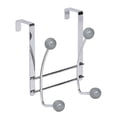 thumbnail image 7 of Over The Door Hook Rack Chrome Finish with 4 Gray Ball Ends, 7 of 7