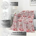 thumbnail image 2 of Flamingo Blanket Crown Flamingos Pink Throw Blankets,Birthday Gifts for Kids & Animal Lovers,Lightweight Soft Fleece for Sofa Couch Bed Room Travel Stylish Decor 50x60in, 2 of 5