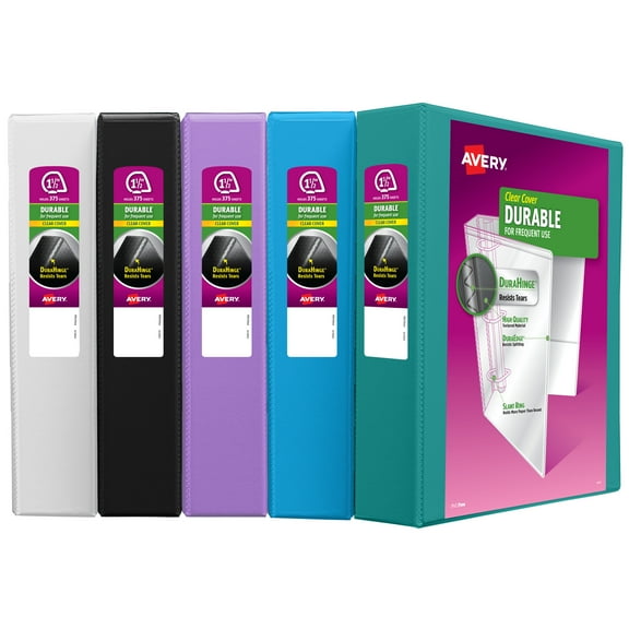 Avery Durable View 1.5" Binder, Color Received Will Vary (17028)