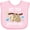 AD-Pink, variant on Inktastic My Tia Loves Me with Sloth and Hearts Boys or Girls Baby Bib