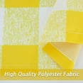 thumbnail image 6 of DriftAway Semi Sheer Buffalo Plaid Check Window Valance Curtains 2 Packs Checkered Rod Pocket Valance for Window, Kitchen, Living Room, Bedroom, Farmhouse 52" x16" Yellow, 6 of 9