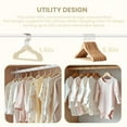 thumbnail image 5 of Simple Deluxe 50 Pack Kids Velvet Hangers, Non-Slip Space Saving Baby Hanger for Infant & Toddler Clothes, 11 Inch Lightweight Durable Children Hangers for Closet, Beige White, 5 of 7