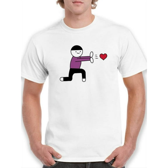 Give Your Heart T-Shirt Men -Smartprints Designs, Male Large