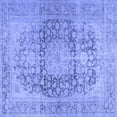thumbnail image 1 of Ahgly Company Machine Washable Indoor Square Persian Blue Traditional Area Rugs, 6' Square, 1 of 4