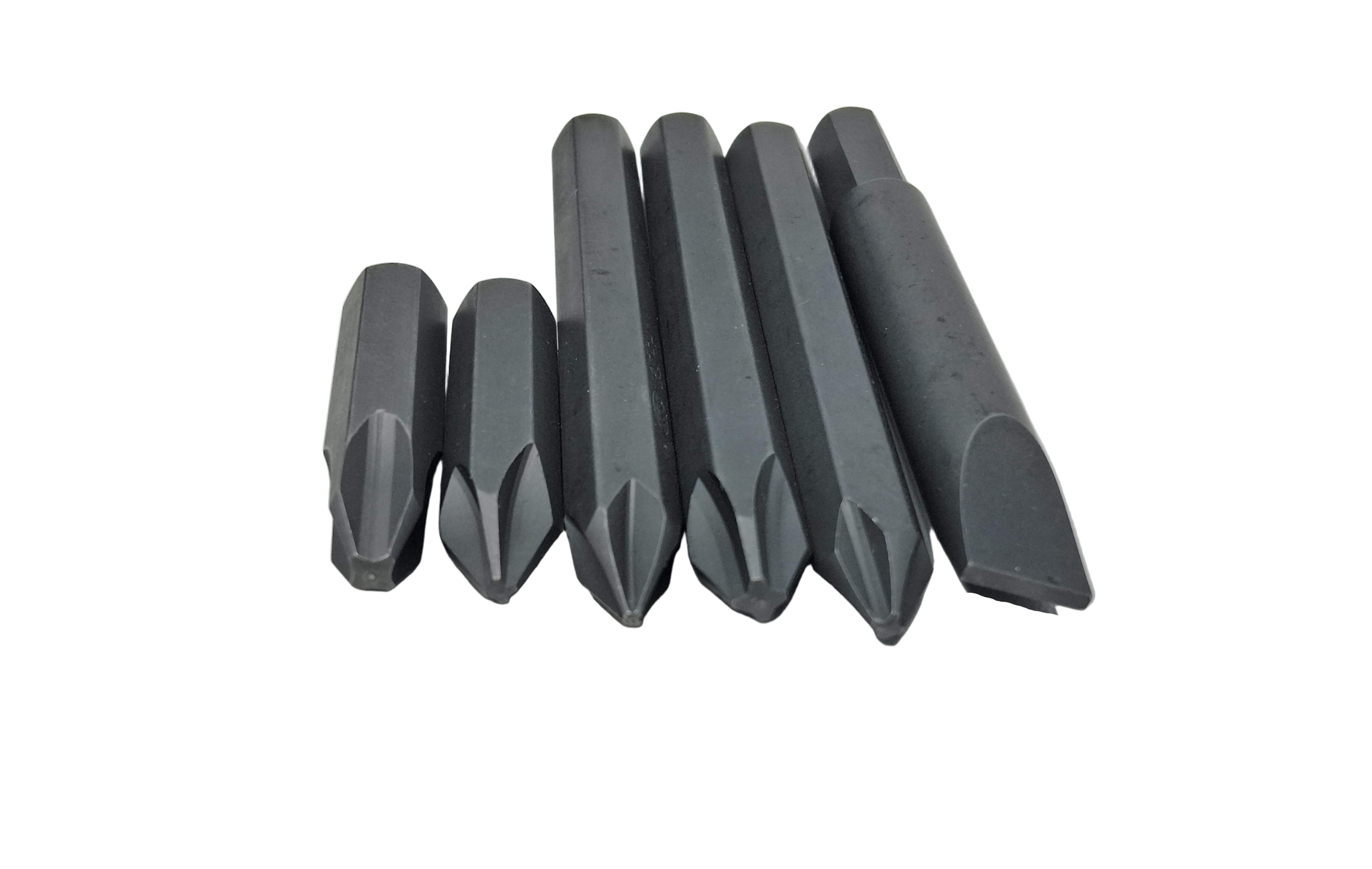 JIS (Japanese Industrial StandardManual Impact Driver 8-Piece Set Made in Japan Cross Bits JIS 1 2 3, Flat 1 1.6 1.8, 8mm Bit Adapter, Plastic Case 0159-112