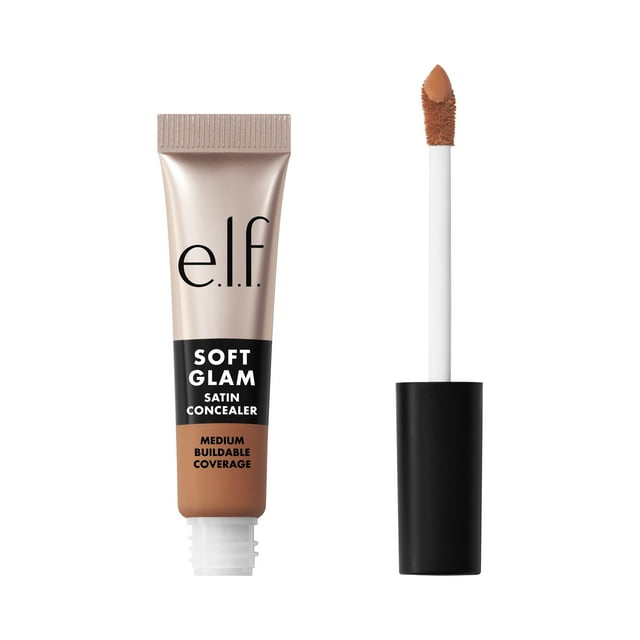 e.l.f. Cosmetics Soft Glam Satin Concealer, 44 Tan Cool, 6.3 mL