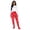 Red, variant on ZHOUCHANKIDS Women Cotton Lounge Pants Comfy Pajama Bottoms Winter Warm Leggings Green M