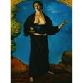 thumbnail image 2 of Kishida Ryusei 19x24 Black Ornate Framed Double Matted Museum Art Print Titled: Woman with a Pumpkin (1914), 2 of 5