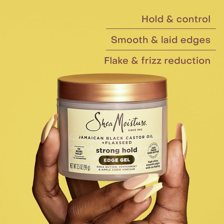 SheaMoisture Edge Control Strong Hold Gel + Flaxseed 3.5 oz