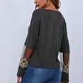 thumbnail image 4 of Women's Casual Fashion Long Sleeve Slim Lace Round Neck Tops Deep V Top Long Sleeve Tee Shirts Tall Juniors Tee Long Sleeve Tee Shirt Teen Shirts Elderly Women Girl Wrap Tops Women Fashion Polyester, 4 of 8