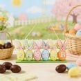 thumbnail image 4 of zhangmingg Easter Egg Ornament Decorative Desktop Display with Rabbit Figurines for Home and Seasonal Celebration, 4 of 6