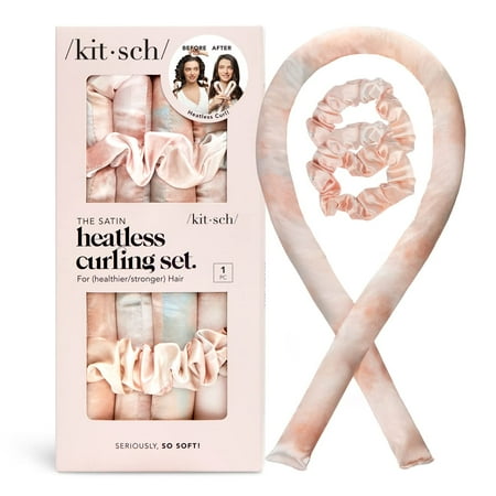 UPC 819677027568 product image for Kitsch Heatless Hair Curler In Satin - Sunset Tie Dye | upcitemdb.com