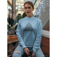 thumbnail image 2 of Lotus Flower Ethnic Art. Sweatshirt Women -Image by Shutterstock, Female XX-Large, 2 of 4