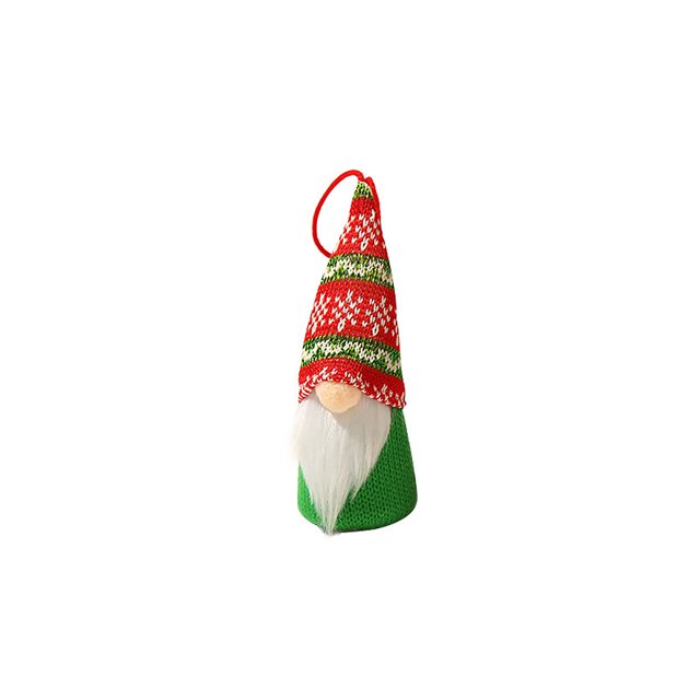 Colgante de árbol de Navidad de muñeca de hombre viejo sin rostro de punto emisor de luz Wmkox8yii fhajkh5696