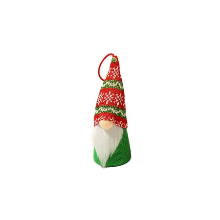 

Feltree Hanging Ornaments Clearance Light-Emitting Knitted Faceless Old Man Doll Long Beard Doll Christmas Tree Pendant