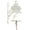 Shape E - White, variant on Large & Loud Farmhouse Dinner Bell Outside Wall Mounted Electroless Doorbell, Front Door Shop Entrance Porch Antique Decorative Hanging Bell, Indoor Outdoor Pretty Wall Ornamental Hand Bell