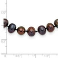 thumbnail image 2 of 925 Sterling Silver Pearl Chain Necklace Rhod-plated 7-8 mm Black FW Cultured 18 inch 7 to 8, 2 of 4