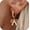C1:gold hoop bow earrings, variant on Bow Hoop Earrings for Women Trendy Pearl Knotbow Statement Jewelry Mini Bow Hoops Earrings for Party Daily Wear Gifts