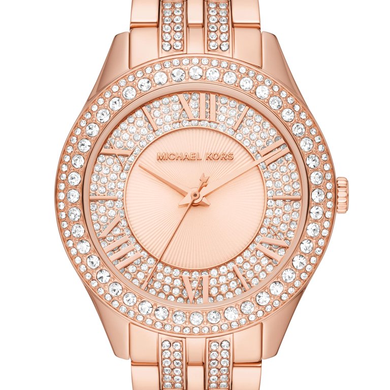 Michael Kors Harlowe Three-Hand Rose Gold-Tone Stainless  display picture 1