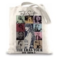 thumbnail image 1 of Taylor Swift The Eras Tour Canvas Shopping Bag Shoulder Tote Shopper Bags Gifts For Ts Fans Music Lovers, 1 of 4