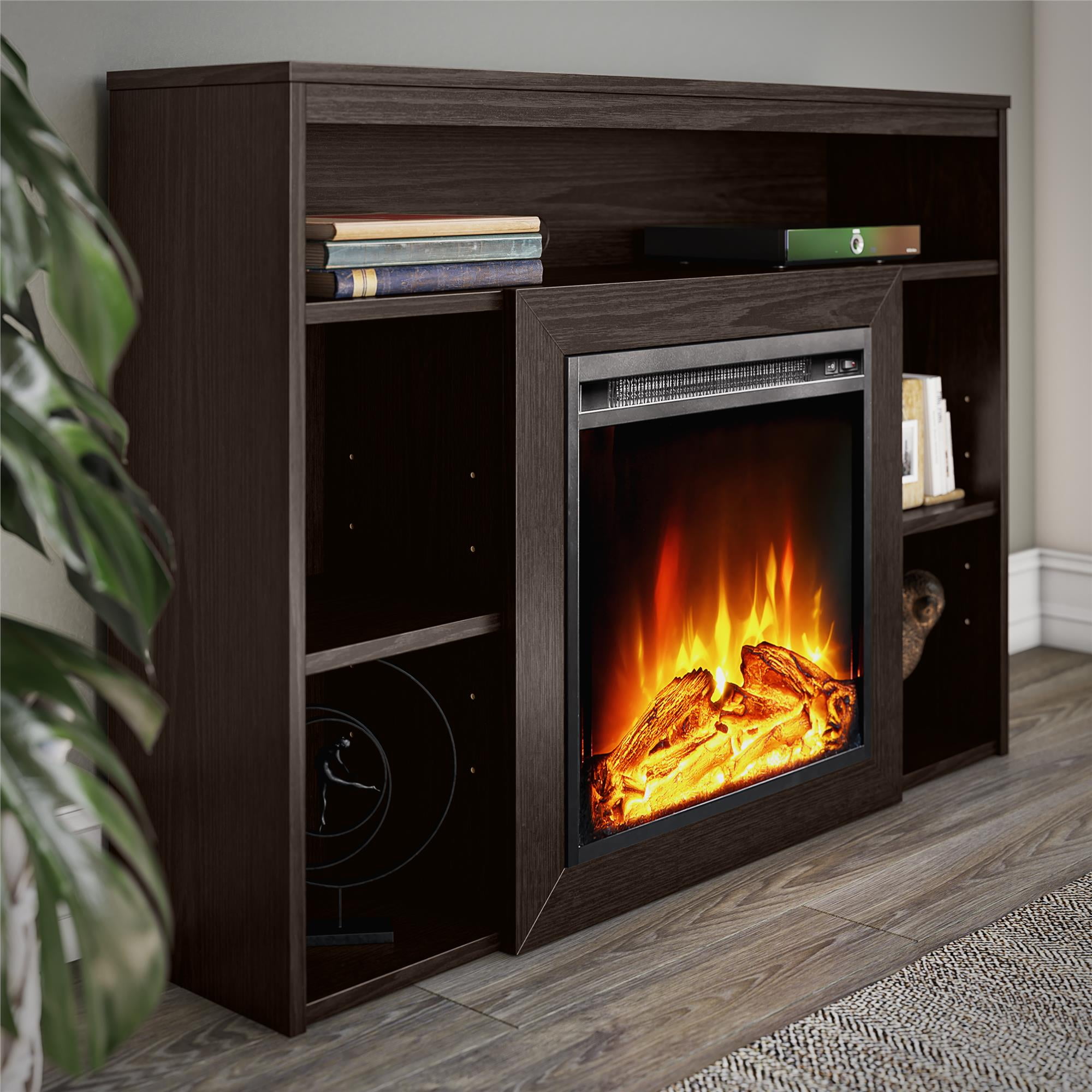 Ameriwood Home Ellisdon Mantel with Electric Fireplace, Espresso Ameriwood Home Ellisdon Mantel with Electric Fireplace, Espresso Sansujyuku sansujyuku.com