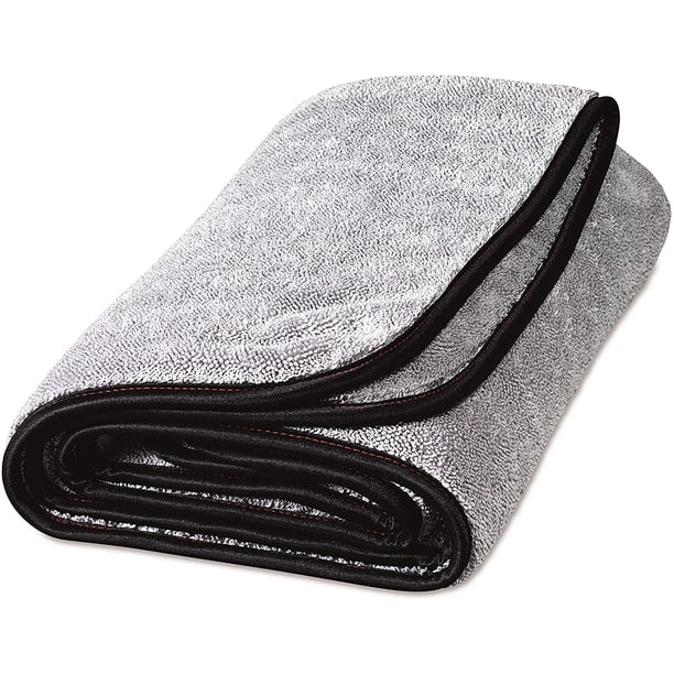 Toalla absorbente de microfibra para lavado de coches, 42x48, suministros para el coche, paño de limpieza, lana gruesa de coral, toalla para limpieza de coche de doble cara