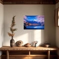 thumbnail image 2 of ZHONGYUTONG Japanese Wall Art Pink Cherry Blossom Pictures for Bedroom Japan Landscape Poster Prints Sakura Canvas Painting Framed Ready to Hang (24.00" x 36.00"), 2 of 4