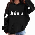 thumbnail image 3 of WAVSUF Kids Boys Hoodie, Loose Fit Long Sleeve with Pockets Fall Halloween Casual Sweatshirts Black 7-8, 3 of 6