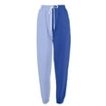 thumbnail image 5 of BRDFRL Womens Sweatpants with Pockets Cotton Solid Color Drawstring Women's Pants with Pockets Sweat Pants Trousers Blue 3XL, 5 of 7