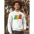 thumbnail image 2 of Waving Mali Flag Sweatshirt Men -Image by Shutterstock, Male XX-Large, 2 of 4