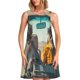thumbnail image 1 of Disketp Desert Monkeys Drive para Vestido sin Mangas para Mujeres, Vestidos de Verano para Mujeres, Casual y Holgado para la Playa, 1 of 7
