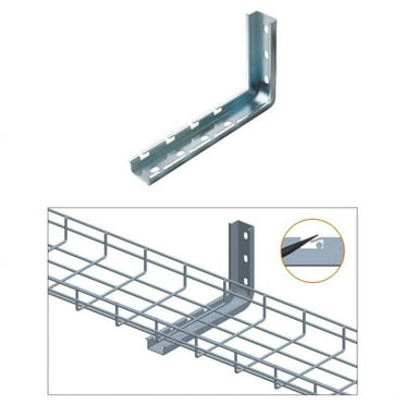 Cable Tray L Wall Bracket, 12", Zinc