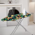 thumbnail image 2 of HELLHERO Pineapple Tropical Leaves Ironing Board Protector Cover 3 Fasteners Elastic Edge Iron Board Cover Non-Slip Removable Cover for Friends, 2 of 5