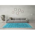 thumbnail image 3 of Ahgly Company Indoor Rectangle Oriental Light Blue Industrial Area Rugs, 5' x 7', 3 of 4