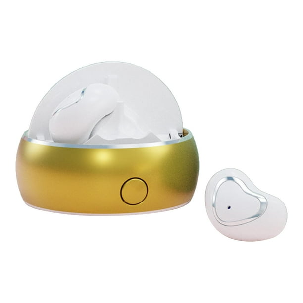 Auricures, de reloj LED Micrófono incorporado Auricures estéreo con canceción de ruido Dorado