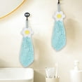 thumbnail image 6 of Flowers Chenille Hand Towel Set, Cute Hanging Ball Hand Towel, Soft and Absorbent, Ideal for Kitchen and Bathroom, Multifunctional, Quick-Drying, 2-Pack, 6 of 8