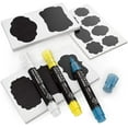 thumbnail image 1 of miduoduo-Arteza 150 Chalkboard Labels + 3 Colored Chalk Markers - Removable Chalk Labels for Jars - Waterproof Mason Jar Stickers, 1 of 4