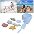 thumbnail image 4 of Jouets de Jeu de Sable pour Bébé Accessoires de Plage pour Enfants Jouets de Plage en Silicone Ensemble de Jouets de Jeu de Sable pour Bébé Comprend Seau en Silicone Modèle d'Animal Pelle à Sable Corde Bleu, 4 of 8
