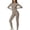 Khaki-workout sets for women, variant on Women Long Sleeve Workout Jumpsuit Zip Up Romper Bottom Pants Bodysuit Bodycon One Piece Jumpsuits