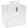 thumbnail image 2 of Willstar Wedding Gift Card Holder, Clear Acrylic with Lock and Thank You Sign, 1 Count, 2 of 10