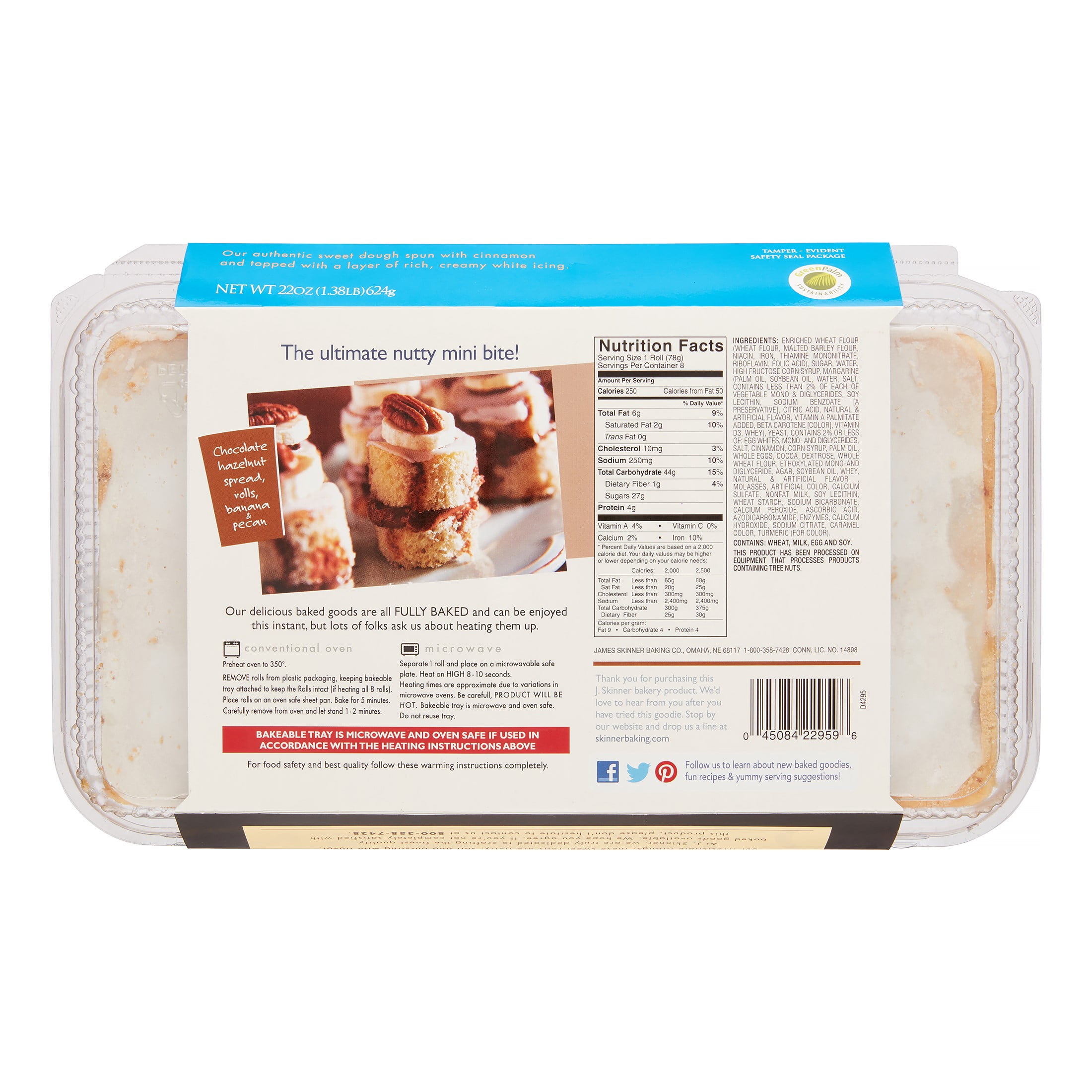 J. Skinner Baking Iced Cinnamon Roll, 22 oz